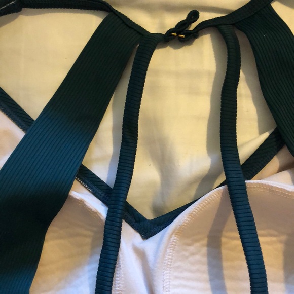 Dark green tankini swim top - Picture 2 of 3